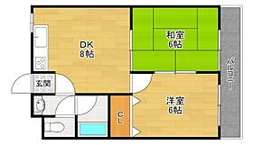 ビューコート香里  ｜ 大阪府枚方市高田２丁目（賃貸マンション2DK・4階・40.50㎡） その2