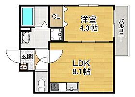 ALEGRIA枚方South  ｜ 大阪府枚方市枚方元町（賃貸アパート1LDK・1階・30.87㎡） その2