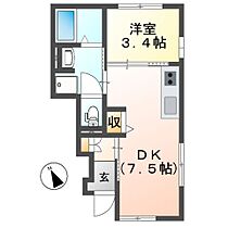 滋賀県東近江市中小路町（賃貸アパート1DK・1階・25.96㎡） その2