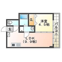 間取図画像 1LDK