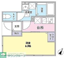 Legume ail graisse 1階1Kの間取り