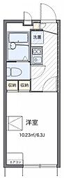 レオパレス青砥 1階1Kの間取り