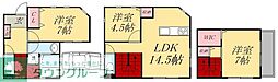 仮称柴又2丁目戸建 1階3LDKの間取り