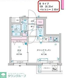 京成押上線 京成立石駅 徒歩10分の賃貸マンション 1階1DKの間取り