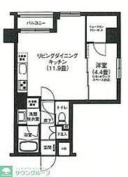 東武伊勢崎線 東向島駅 徒歩4分の賃貸マンション 3階1LDKの間取り