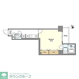 アルファコート曳舟2 8階1Kの間取り