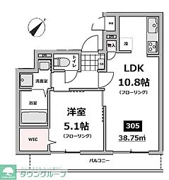 仮称）メゾン・ド・ソレイユ 3階1LDKの間取り