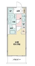 Ｌａ　Ｄｏｕｃｅｕｒお花茶屋II 1階1Kの間取り