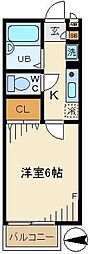 West Five-ｓ 1階1Kの間取り