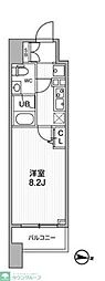 JR総武線 亀戸駅 徒歩5分の賃貸マンション 12階1Kの間取り