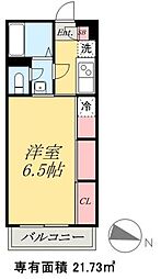 リブリ・MarySol 1Kの間取図画像