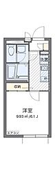 フェリス東四つ木 1Kの間取図画像