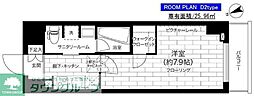ステージグランデ亀有アジールコート 1Kの間取図画像