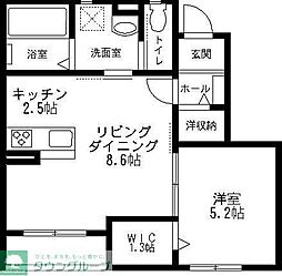 カトライア 1LDKの間取図画像