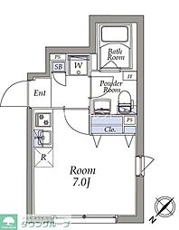 ATRIOFLATS新小岩 ワンルームの間取図画像
