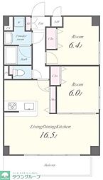 villaexcel 2LDKの間取図画像