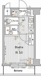 ガーラ・ステーション清澄白河 1Kの間取図画像