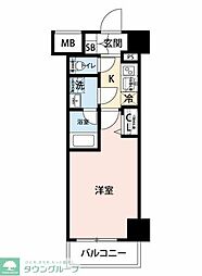 CREVISTAお花茶屋 1Kの間取図画像