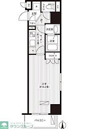 エフシティ亀戸 1Kの間取図画像