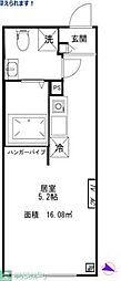 クレサージュ青戸 ワンルームの間取図画像