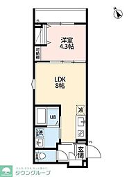 robot home 南千住(ロボットホームミナミセンジュ) 1LDKの間取図画像