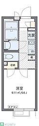 フェリス金町 1Kの間取図画像