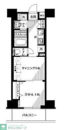 日神デュオステージ浅草三筋 1DKの間取図画像