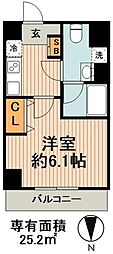 FORECITY錦糸町 1Kの間取図画像