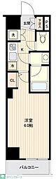 PREMIUMCUBEG上野 1Kの間取図画像