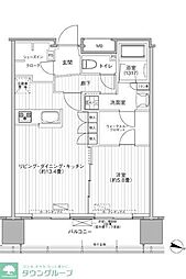 桜ヒルズ九段北 1LDKの間取図画像