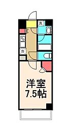 KDXレジデンス豊洲 1Kの間取図画像
