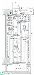 リライア東京イーストレジデンス 1Kの間取図画像