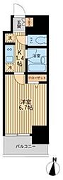 ルクレ錦糸町 1Kの間取図画像