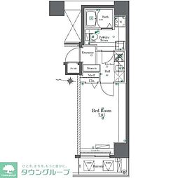 AZEST東陽町 1Kの間取図画像