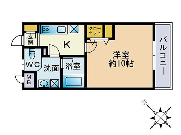 サニーコート 107｜福岡県福岡市東区唐原７丁目(賃貸マンション1DK・1階・30.00㎡)の写真 その2