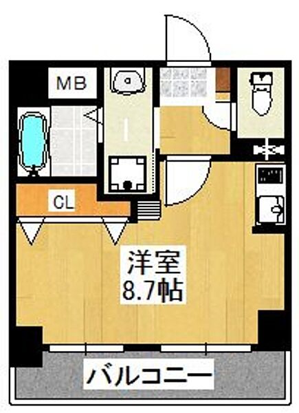 サンヒルズ松風 307｜福岡県福岡市東区松香台１丁目(賃貸マンション1R・3階・23.21㎡)の写真 その2