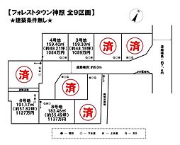 売土地 フォレストタウン神照全9区画