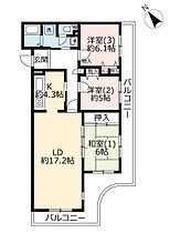 UR袖ヶ浦  ｜ 千葉県習志野市津田沼7丁目（賃貸マンション3LDK・4階・91.11㎡） その2