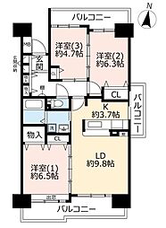 間取図画像 3LDK