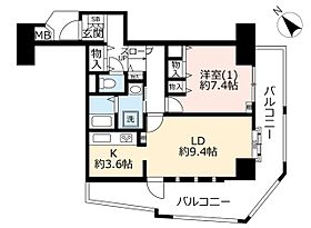 UR幕張ベイタウンミラリオ  ｜ 千葉県千葉市美浜区打瀬3丁目（賃貸マンション1LDK・2階・58.04㎡） その2