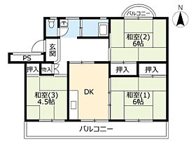 UR戸頭  ｜ 茨城県取手市戸頭7丁目（賃貸マンション3DK・3階・63.69㎡） その2