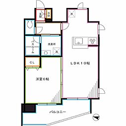 PRIMEURBAN西新宿1 1LDKの間取図画像