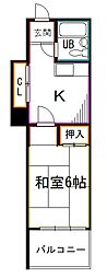 荻窪グランドマンション 1Kの間取図画像