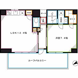 プライムアーバン東中野コート 1LDKの間取図画像