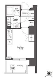 コンフォリア新中野 ワンルームの間取図画像