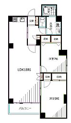 麗元・江古田 2LDKの間取図画像