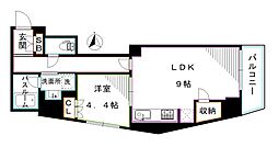 セジョリ新宿西落合 1LDKの間取図画像