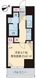 KCREST 1Kの間取図画像