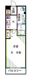 ALTERNA中野 1Kの間取図画像