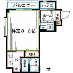 モン・シャトー中野四季館 1Kの間取図画像